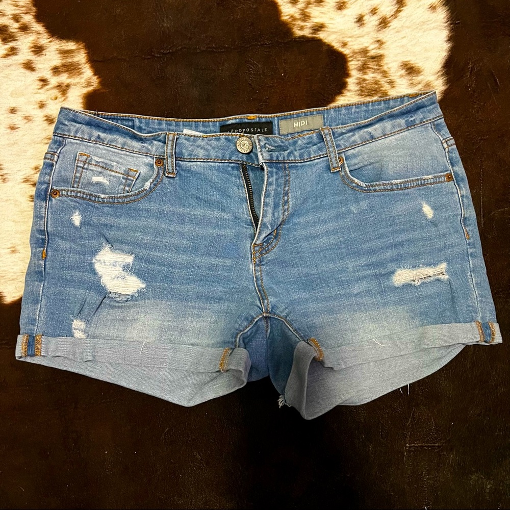 Denim shorts
